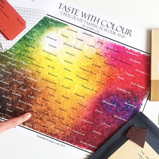 Craft Chocolate Tasting Flavour Map: Taste With Colour