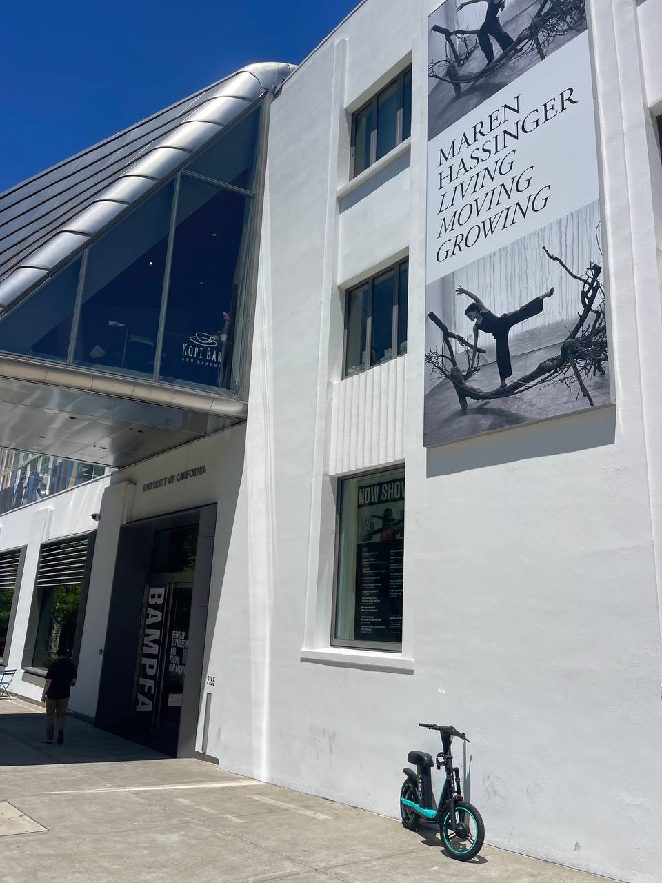Kopi Bar & Bakery exterior at BAMPFA